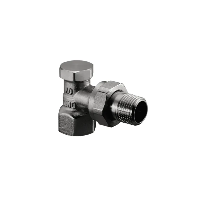 OVENTROP-Heizkörper-Verschraubung "Combi 2" DN10 3/8", PN10, Eck, Ms, vernickelt, 1091061