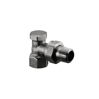 OVENTROP-Heizkörper-Verschraubung "Combi 2" DN10 3/8", PN10, Eck, Ms, vernickelt, 1091061