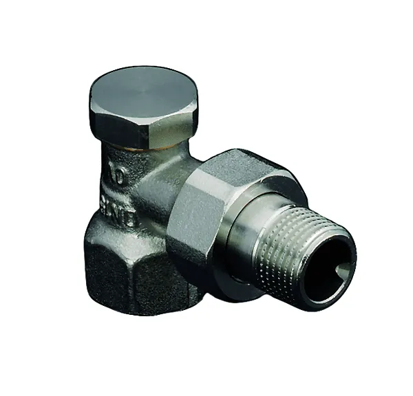 OVENTROP-Heizkörper-Verschraubung "Combi 2" DN15 1/2", PN10, Eck, Ms, vernickelt, 1091062