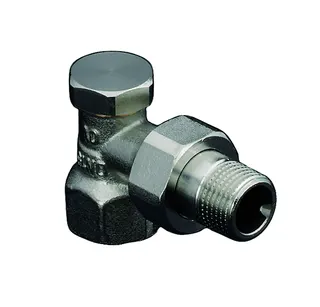 OVENTROP-Heizkörper-Verschraubung "Combi 2" DN15 1/2", PN10, Eck, Ms, vernickelt, 1091062