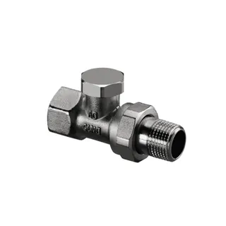 OVENTROP-Heizkörper-Verschraubung "Combi 2" DN10 3/8", PN10, Durchgang, Ms, vern.,1091161 – Bild 2