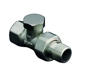 OVENTROP-Heizkörper-Verschraubung "Combi 2" DN15 1/2", PN10, Durchgang, Ms, vern.,1091162 – Bild 2