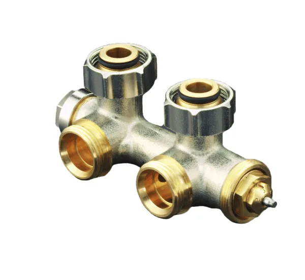 Oventrop Multiblock TU f.Anschl.an Heizkörper m. 3/4" AG, eckform, Nr. 1184024