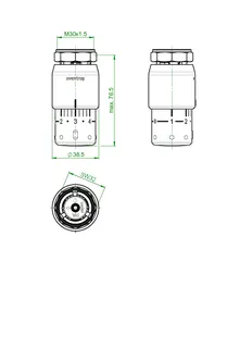 Oventrop Thermostat UNI SH mit Flüssig- Fühler M30x1,5 weiß/chrom, Nr. 1012065 – Bild 3