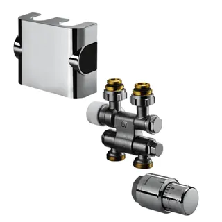 Oventrop Anschluss-Set 8 f.Badheizkörper verchromt, Nr. 118 42 35 – Bild 2