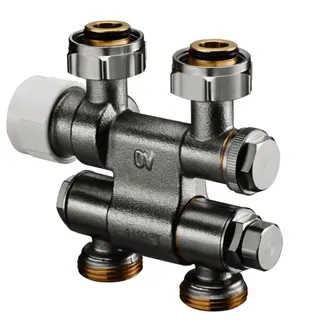 Oventrop Multiblock TF f.Anschluss an Heizkörper G 3/4 AG, Nr. 1184025 – Bild 2