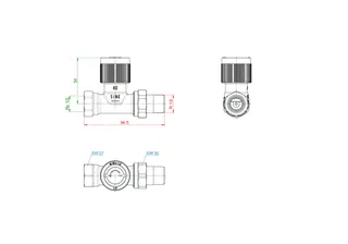 Oventrop Rücklauftemperaturbegrenzer-Set Durchgangsform DN 15 1/2", Nr. 102 84 64 – Bild 2