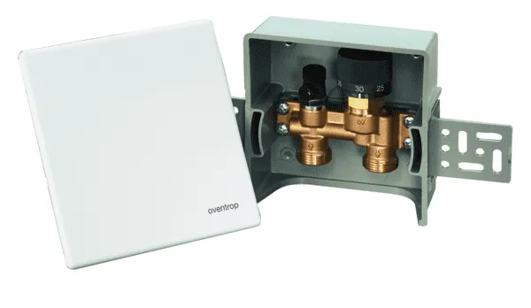 OVENTROP-Einzelraumregel. "Unibox E RTL" m.Rücklauftemp.begr.,57mm,weiß,1022631