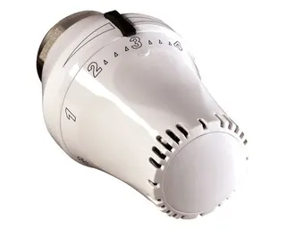 Rossweiner Star Tec 4 Thermostatkopf mit Flüssigfühler/Nullstellung,weiß 1356400