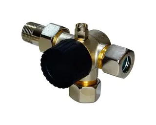 Rossweiner Dreiwegethermostatventilunter teil m.Verschr.u.Entl.rechts, Nr.1237141