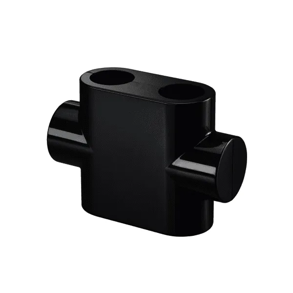 Oventrop Design Abdeckung Nr.1184088 für Multiblock T" ,Durchgangsform anthrazit