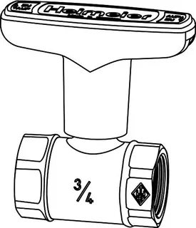 Heimeier Globo S Kugelhahn Rtg. DN 25 mit IG kvs 25,0cbm/h, Nr. 0645-04.000 – Bild 2