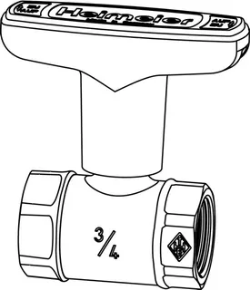 Heimeier Globo S Kugelhahn Rtg. DN 20 mit IG kvs 14,0cbm/h, Nr. 0645-03.000 – Bild 2