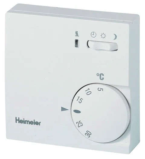 Heimeier Raumthermostat mit Schalter 230V ws, 1938-00.500