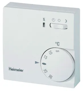 Heimeier Raumthermostat mit Schalter 230V ws, 1938-00.500
