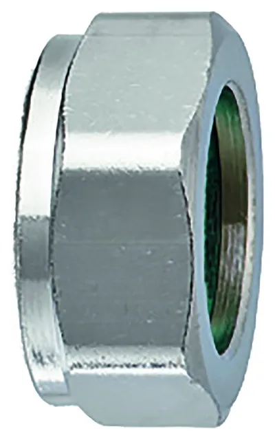 Heimeier Verschraubungsmutter für Ventil mess. vernickelt DN 10(3/8"),0121-01.011