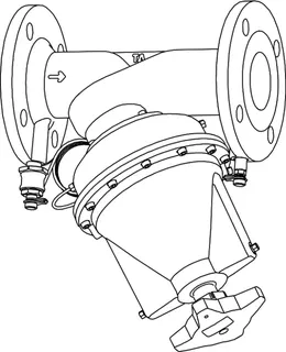 Pneumatex autom.Strangregulierventil STA DN100 GG Flansch+Impulsleitung, 52265190 – Bild 2