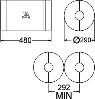 Pneumatex Wärme- und Kältedämmung f.STAF STAF-SG/STAF-R, DN80, 52189880 – Bild 4
