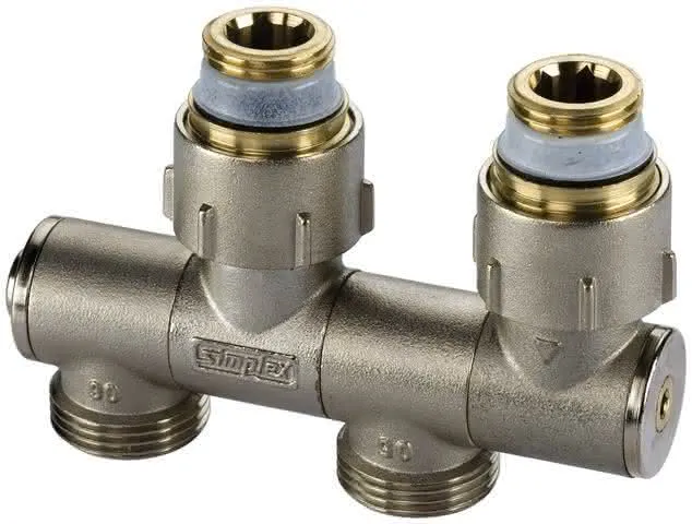 Simplex VarioCon-Hahnblock N1 für Heiz- körper mit 1/2" Muffengewinde, Nr.F12001