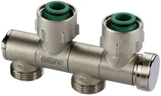 Simplex VarioCon-Hahnblock FE2 für Heiz- körper mit 3/4" Außengewinde, Nr.F12004