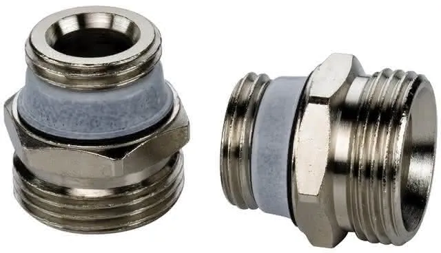 Simplex Anschlussset D5 best.aus: 2 Anschlussnippel 1/2x3/4", Nr.F10391