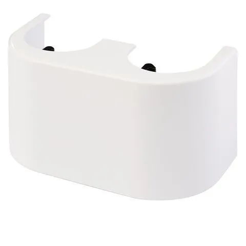 Simplex Designverkleidung für Zweirohr- Hahnblöcke weiß durchgang, Nr. F10093