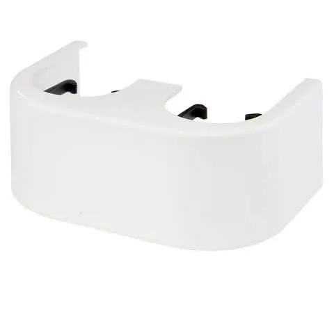 Simplex Designverkleidung für Zweirohr- Hahnblöcke weiß eck, Nr. F10094