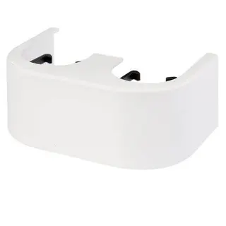 Simplex Designverkleidung für Zweirohr- Hahnblöcke weiß eck, Nr. F10094
