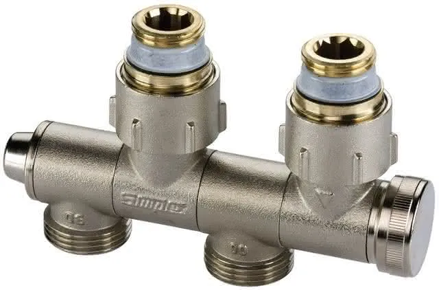 Simplex Ein-Zweirohrbetrieb Typ U1 Eck f.Heizkörper mit 1/2" MG, v/n, F10026