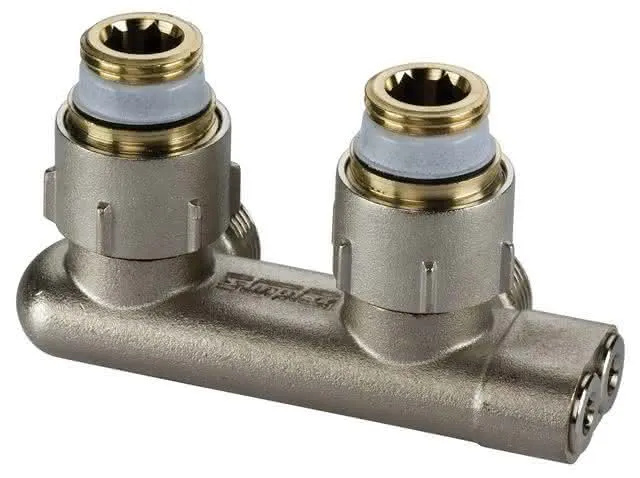 Simplex Umlenkstück Eck mit Absperrung Typ E1/50 f. Hzk.1/2" IG,v E/na, F10077
