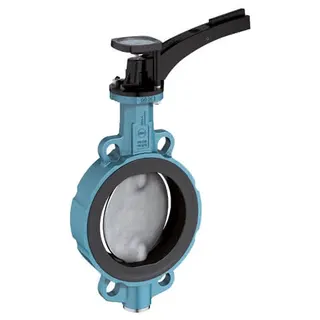 EBRO Absperrklappe Z 011-A therm, mit Metall-Rastenhandhebel DN 20