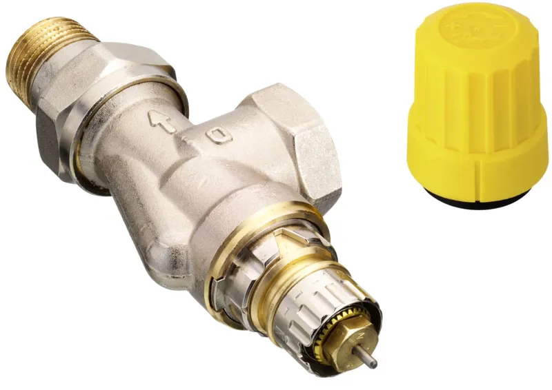 Danfoss Ventilgehäuse RA-UN 15 R 1/2, UK (Axial),matt vern. 013G3043