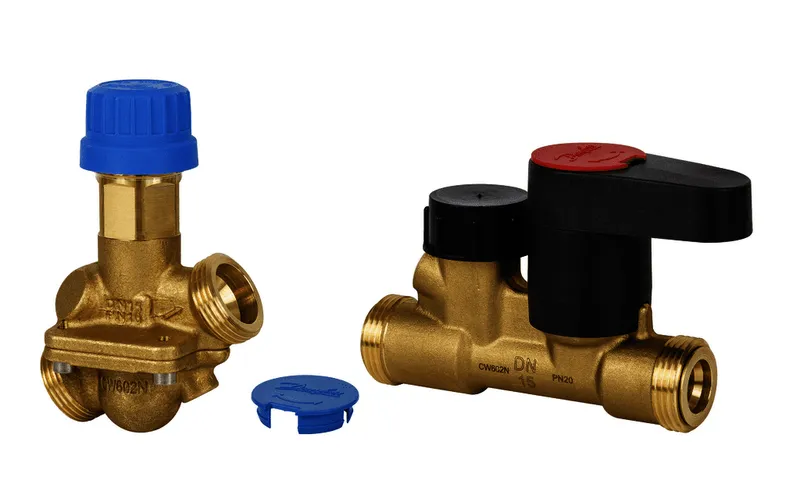Danfoss auto. Kombiventil AB-QM 15 Set mit MSV-S,G3/4 A,90-450 l/h, 003Z1242