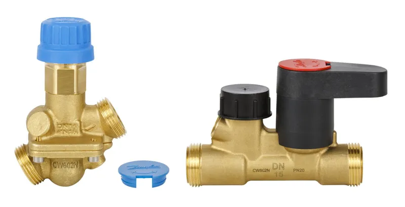 Danfoss auto. Kombiventil AB-QM 20 Set mit MSV-S,G 1 A,180-900 l/h, 003Z1243