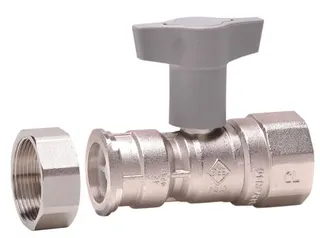 comfort-Pumpen-KH mit Sperrventil und ÜM Muffe DN 25xÜM DN 40 vernickelt