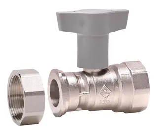 comfort-Pumpen-KH o. Sperrventil mit ÜM Muffe DN 25xÜM DN 40 vernickelt