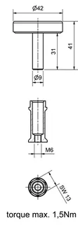 comfort-Nachrüstsatz Thermometer für Iso-T-Griff DN 8+10 (1/4"+3/8") – Bild 2
