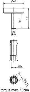 comfort-Nachrüstsatz Thermometer für Iso-T-Griff DN 25+32 (1"+11/4") – Bild 2