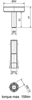 comfort-Nachrüstsatz Thermometer für Iso-T-Griff DN 40+50 (11/2"+2") – Bild 2