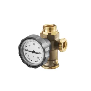 OVENTROP Pumpenkugelhahn für "Regusol" mit Sperrventil 20 mbar