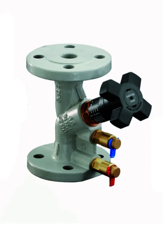 OVENTROP Strangreg.Vent.Hydrocontrol VFC DN25,PN6, Flansch/DIN, 2 Messvent., GG25
