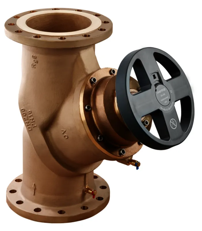 OVENTROP Strangreg.Vent.Hydrocontrol VFR DN200, PN16, Flansch/DIN,2 Messvent., Rg