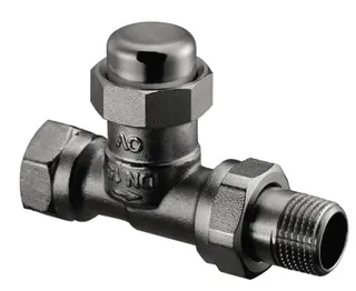 OVENTROP Heizkörper-Verschraubung "Combi LR" DN10, 3/8", PN10, Ms, Dg, vernickelt