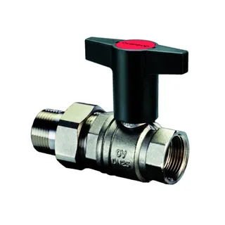OVENTROP Kugelhahn "Optibal",Knebelgriff DN32, 11/4" IG u.Verschr.m. AG,PN16, Ms