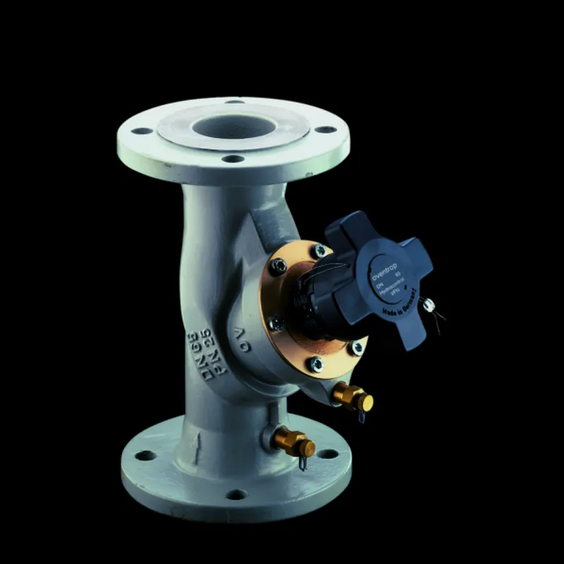 OVENTROP Strangreg.Vent.Hydrocontrol VFN DN100,PN25,Flansch/DIN,2 Messvent.,GGG50