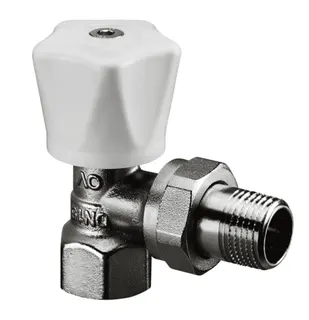 OVENTROP Handreguliervent. "Baureihe HR" DN10,3/8",PN10, Eck, Handrad weiß