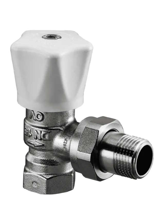 OVENTROP Handreguliervent."Baureihe HRV" DN20,3/4",PN10,Eck,Handregulierkopf weiß