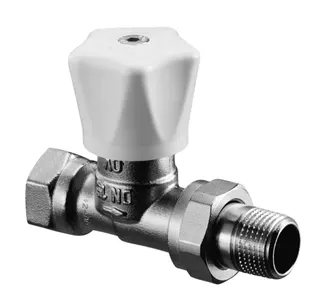 OVENTROP Handreguliervent."Baureihe HRV" DN20,3/4",PN10,Dg,Handregulierkopf weiß