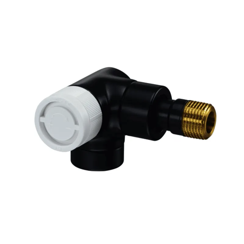 OVENTROP Thermostatventil "Baureihe E" DN15, 1/2", PN10, Wi.-Eck links, anthrazit