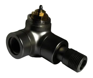 OVENTROP Thermostatventil "Baureihe E" DN15, Winkel-Eck links, Edelstahl-Design – Bild 2